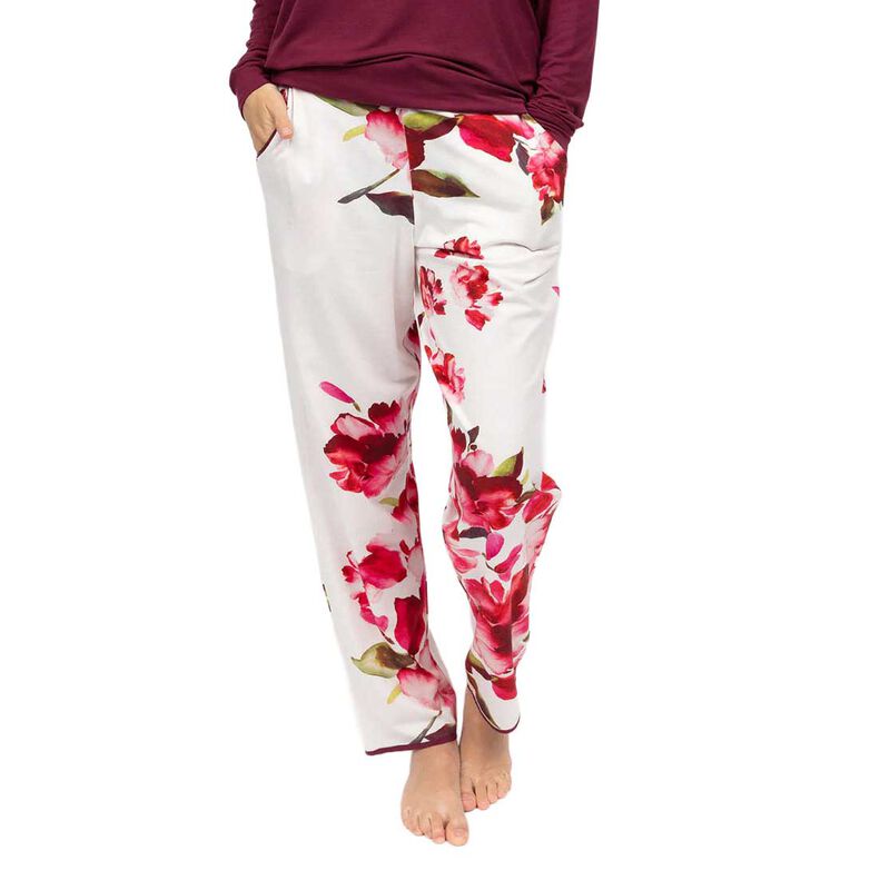 Cyberjammies Isabella Floral Printed Jersey Pyjama Bottoms image number 0